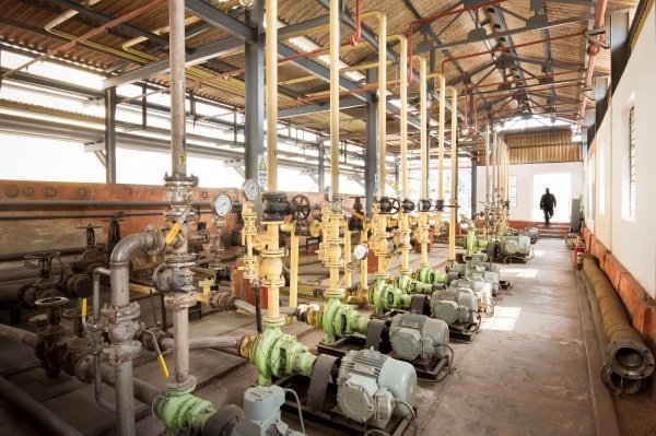 Automated valve system at tank farm